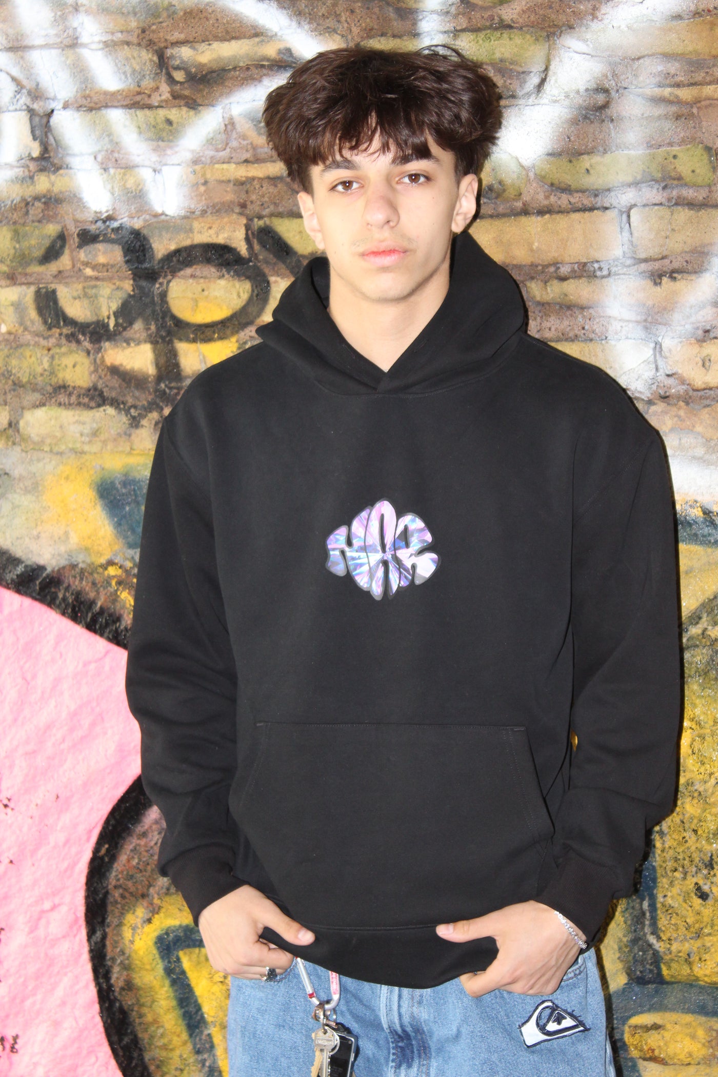 NAR 350gsm Oversized Cotton Logo Hoodie - 'Crystal' Edition