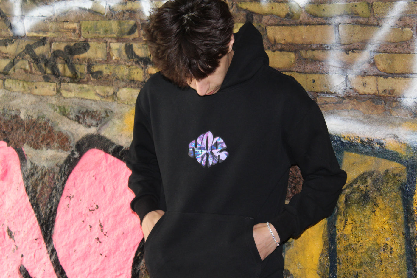 NAR 350gsm Oversized Cotton Logo Hoodie - 'Crystal' Edition
