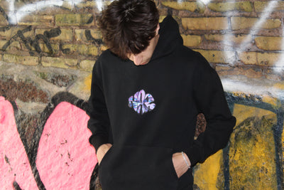 NAR 350gsm Oversized Cotton Logo Hoodie - 'Crystal' Edition