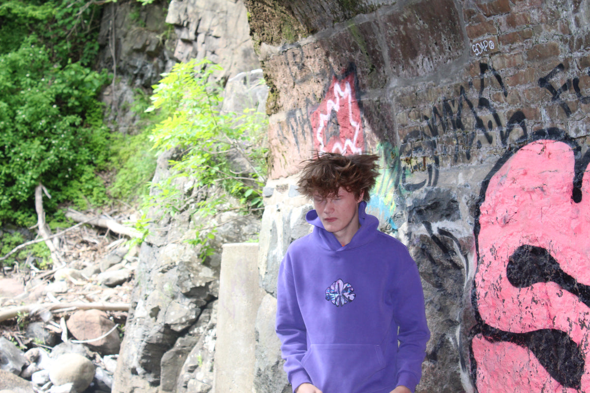 NAR 350gsm Oversized Cotton Logo Hoodie - 'Crystal' Edition-4