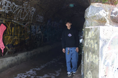 NAR 350gsm Oversized Cotton Logo Hoodie - 'Crystal' Edition