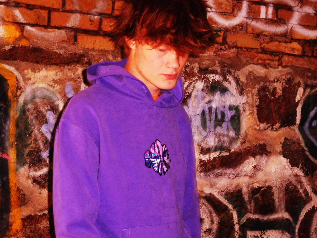 NAR 350gsm Oversized Cotton Logo Hoodie - 'Crystal' Edition-8
