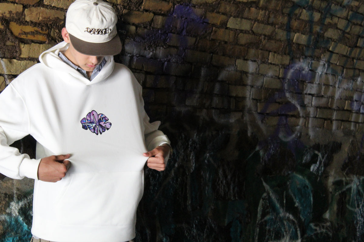 NAR 350gsm Oversized Cotton Logo Hoodie - 'Crystal' Edition-17