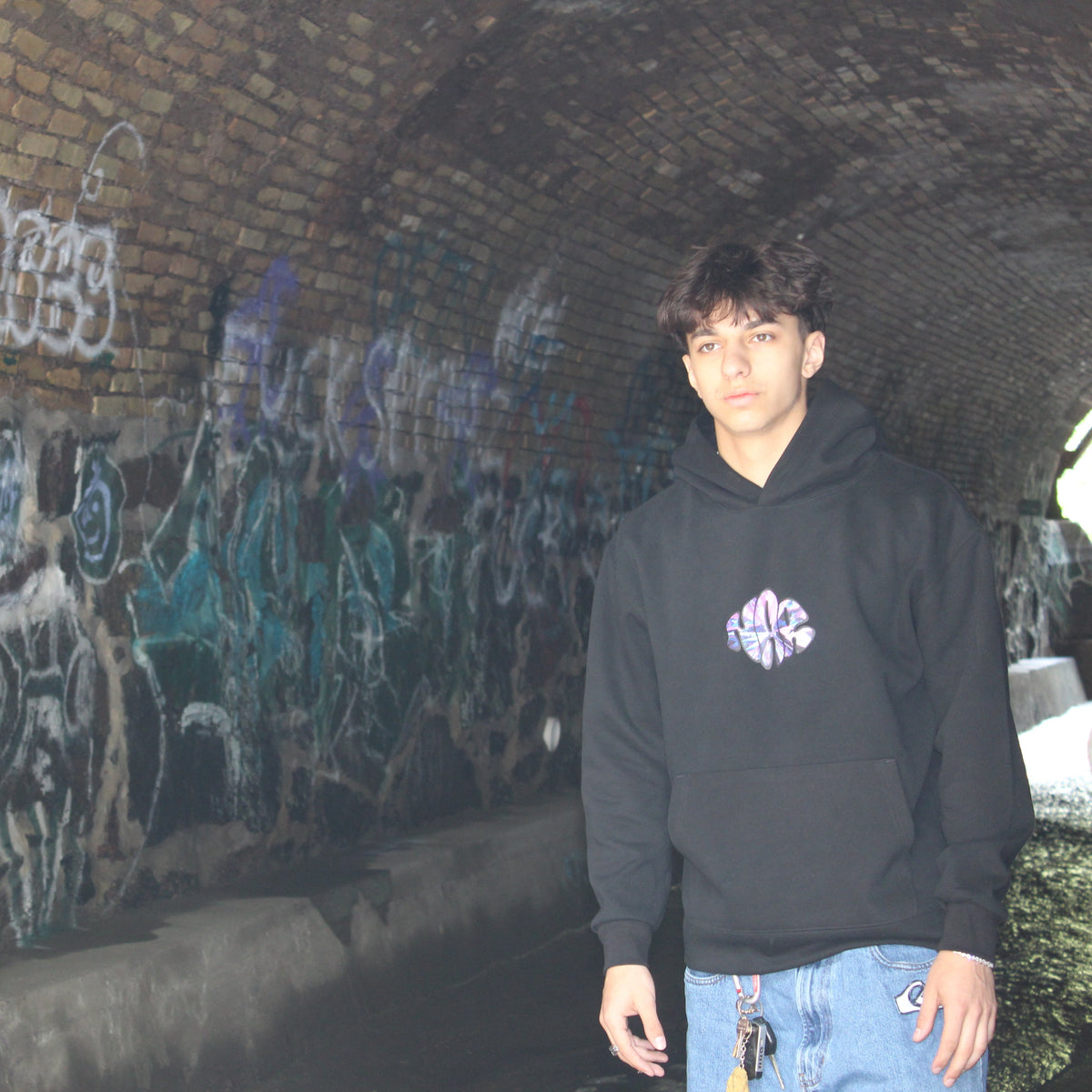NAR 350gsm Oversized Cotton Logo Hoodie - 'Crystal' Edition-15
