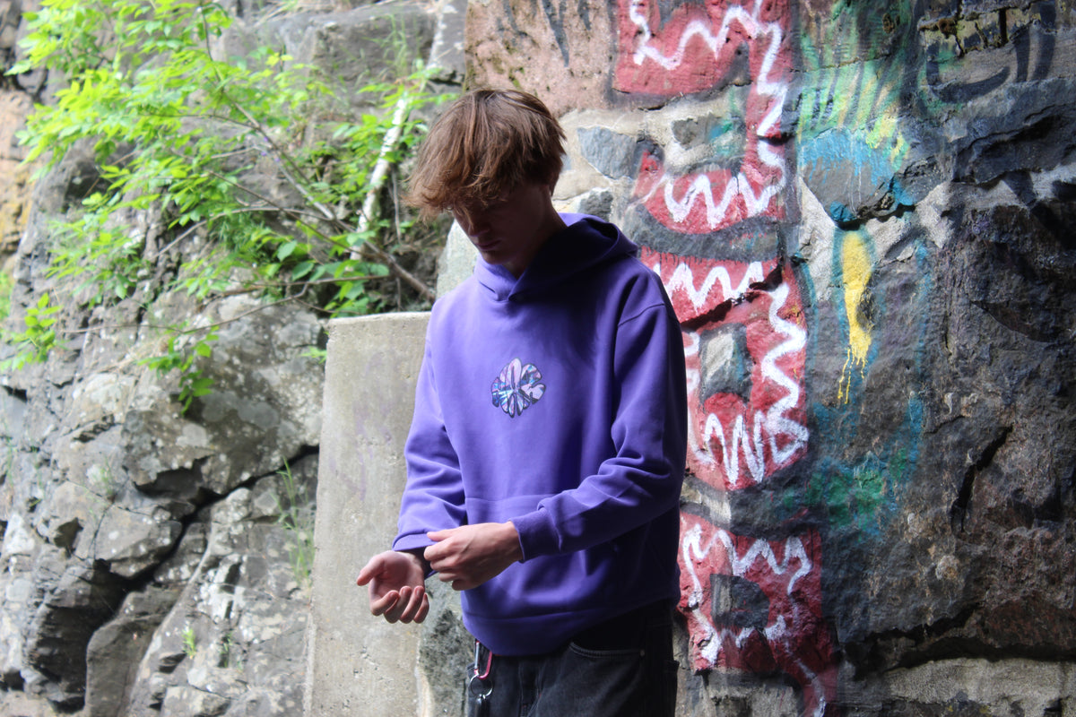NAR 350gsm Oversized Cotton Logo Hoodie - 'Crystal' Edition-7