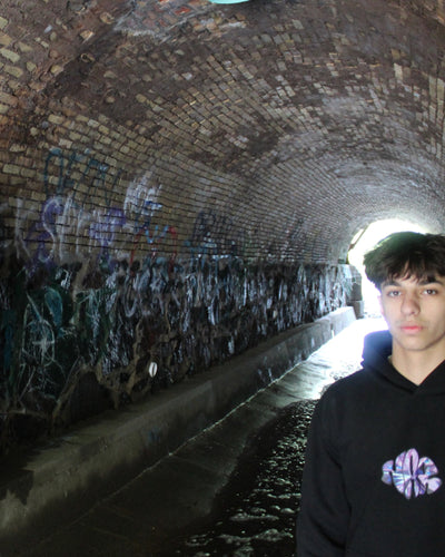 NAR 350gsm Oversized Cotton Logo Hoodie - 'Crystal' Edition