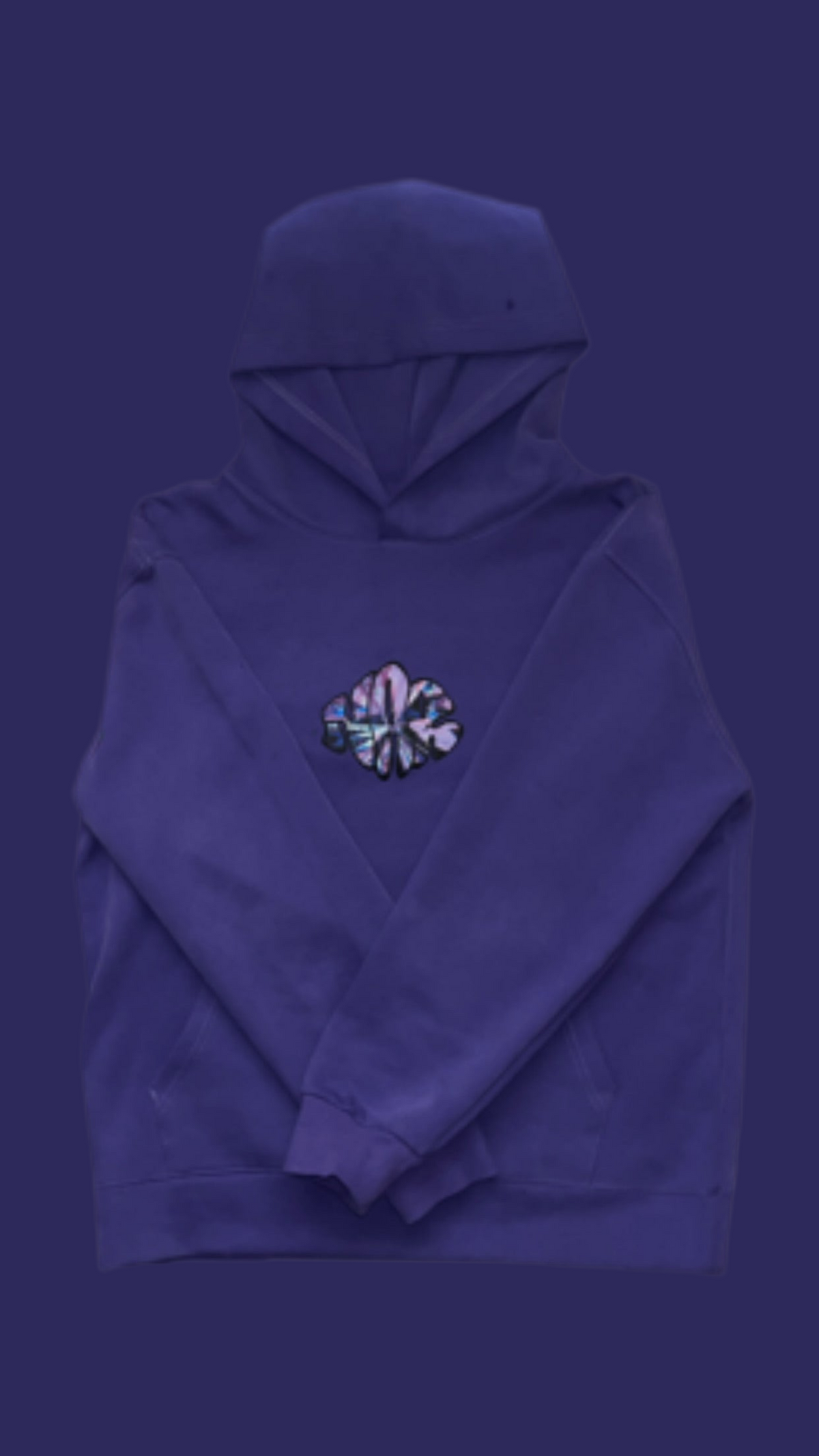 NAR 350gsm Oversized Cotton Logo Hoodie - 'Crystal' Edition