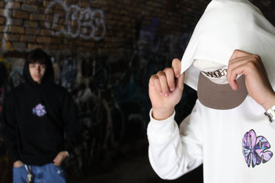 NAR 350gsm Oversized Cotton Logo Hoodie - 'Crystal' Edition